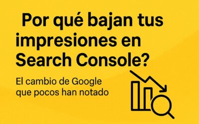 ¿Por qué han caído tus impresiones en Search Console? El pequeño cambio de Google que pocos han notado