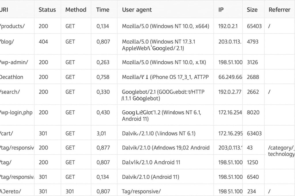 Ejemplo de logs creado con IA blog Alfonso Prim